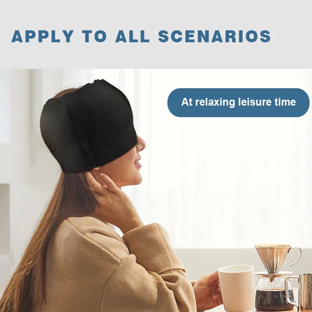 Hot Cold Therapy Headache Migraine Relief Cap Wearable Therapy Wrap Stress Pressure Pain ReliefIce Hat Eye Mask Head Massager